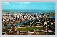 Tampa FL-Florida, Aerial Hillsborough River, Fair Grounds c1961 Vintage Postcard picture