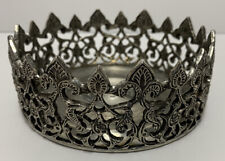 Silver Pewter Crown 1987 Metropolitan Museum Of Art Medieval Replica metal dish picture
