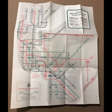 Orig 1959 Official New York City NYC Subway Map - great train transit history picture