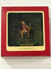 Vtg Heirloom 1991 Carlton Up On The Rooftop Christmas Ornament Weathervane J660G picture