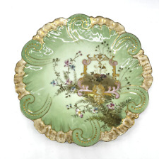 Antique C Ahrenfeldt Limoges Gold Trimmed Plate 8 - 1/2