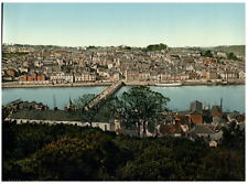 Bewdley. Bideford from the Fort.  Vintage PC photochromie, photochromie, vinta picture