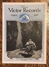 August 1918 Victor Records Catalog - Flonzaley String Quartet, 24 pages picture