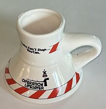 Vintage Operation Lifesaver Trains Can’t Stop, You Can White Coffee Tea Cup Mug picture