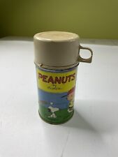 VINTAGE 1959 PEANUTS by SCHULZ METAL THERMOS CHARLIE BROWN, LUCY, SNOOPY, LINUS picture