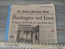 Vintage January 21, 1981 Daily Morning News- Hostages Set Free Newspaper picture