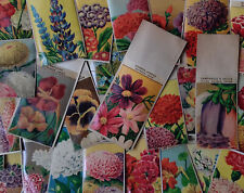 27 FLOWER Seed Packets vintage French all different picture