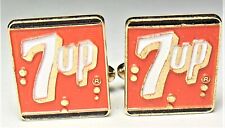 VTG. Pepsi Co. Store employee advertising 7 Up cuff links set picture