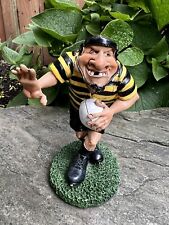 Rugby Player Figurine Holds Football Statue Resin Ornament Gift Male Figurine picture