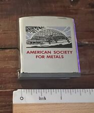 Vintage ZIPPO Advertising Rule Tape Measure - American Society for Metals picture