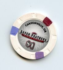 1.00 Chip from the Seven Feathers Casino Canyonville Oregon Logo picture