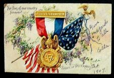 R Tuck Decoration Day Postcard Sons of Veterans  American Flag Military War Dead picture