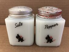 Vintage SALT & PEPPER Tipp Shakers SCOTTIE DOG SCOTTISH TERRIER picture