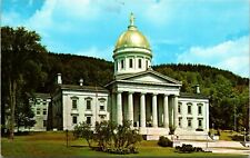 State Capitol Building in Montpelier Vermont Vintage Postcard picture