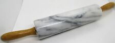 Vintage Gray White Marble Rolling Pin 18