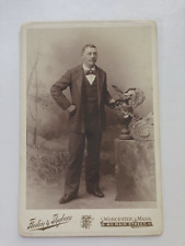 Antique Cabinet Photo .. Victorian  Man ..Worcester, Mass. picture