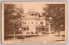Chautauqua, New York NY - C. L. S. C. Alumni Hall - Vintage Postcards - Posted picture