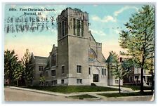 1913 First Christian Church Exterior Building Normal Illinois Vintage Postcard picture
