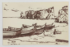 Percé Quebec Canada by Michel Blanchard Art Postcard Handmade Unposted picture