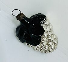 Vintage 1930's Silver Grapes Mercury Glass Christmas Tree Ornament picture