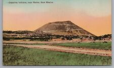 Capuline Volcano Near Raton New Mexico Hand Colored Postcard picture