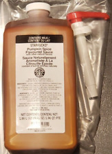 Starbucks Pumpkin Spice Sauce Syrup with PUMP - 63 oz BB 1/2024 picture