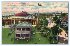 1922 Looking West from Grand Stand Canadian National Exhibition Toronto Postcard picture