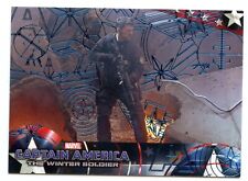 2014 UD Marvel Captain America Winter Soldier Blue Patriotic Foil Card 51 #21/25 picture
