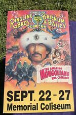 1992 Vintage Ringling Bros Barnum & Bailey Circus Poster The Amazing Mongolians picture