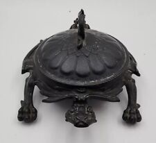 Antique Victorian-era BRADLEY & HUBBARD Figural Turtle Cast Iron Spittoon /hge picture