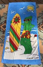 Vintage Gumby Beach Towel 1986 Art Clokey Cartoon Jay Franco Bright 59” x 28” picture
