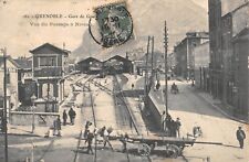 CPA 38 GRENOBLE / STATION / LEVEL CROSSING VIEW / TRAIN picture
