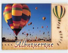 Postcard A parade of brightly colored balloons Albuquerque New Mexico USA picture