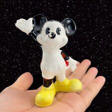 Vintage Walt Disney Ceramic Mickey Mouse Waiving Figurine Japan READ 4”T 3”W picture