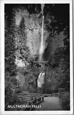 Postcard OR Multnomah Falls View Water Bridge National Landmark Oregon          picture