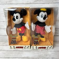 Disney Nostalgia Mickey & Minnie Lot Vintage 1930s Inspired Plush Stuffed NOS picture