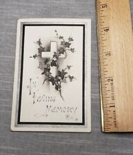Vintage Antique Catholic Death Card 1922 Holy Prayer Card H91 picture