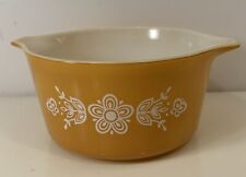 Vintage Pyrex Golden Butterfly 1 Qt. Casserole Dish Corning USA 475-B Great Cond picture