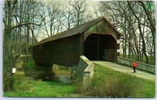 Postcard - Haupt's Mill Covered Bridge, Bucks County, Pennsylvania picture