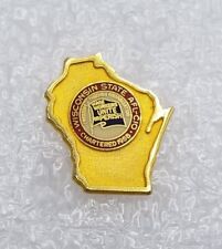 Vintage Wisconsin State AFL CIO Wage Workers or Perish Unite Lapel Pin Union picture