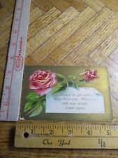 Postcard - Embossed Rose Print - Greeting Card picture
