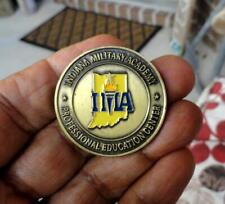 INDIANA MILITARY ACADEMY HQ 136th REGIMENT COMBAT CAMP ATTERBURY CHALLENGE COIN picture