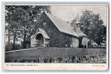 1909 St. John's Church Chews New Jersey NJ Antique Posted HA Dunk Postcard picture