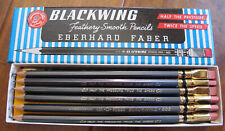 WOW NEW VINTAGE EBERHARD FABER BLACKWING 602 PENCILS 12 UNUSED IN ORIGINAL BOX picture