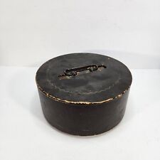 Rare Vtg Wooden Poker Chip Carousel Caddy w/Cover; 2 Card Holder, 160 Wood Chips picture