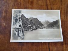 Vintage RPPC Postcard Photo Mountains Lake Zurich Switzerland Bx1-7 picture
