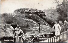 Postcard - General Pershing, D'Esperey on Front Lines, WWI France - GJ Kavanaugh picture
