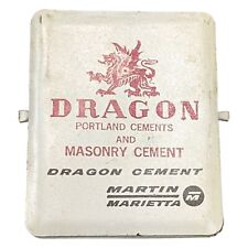 Vintage DRAGON Portland Cement Martin Marietta Advertising Metal Clip picture