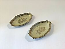 Vintage Chikaramachi Hand painted Dipping Dishes Made in Japan Gold Floral picture
