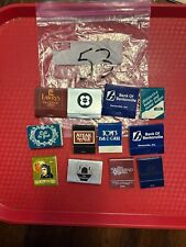 Vintage Lot of 12 Advertisement Matchbooks & Matchboxes Great Graphics #53 picture